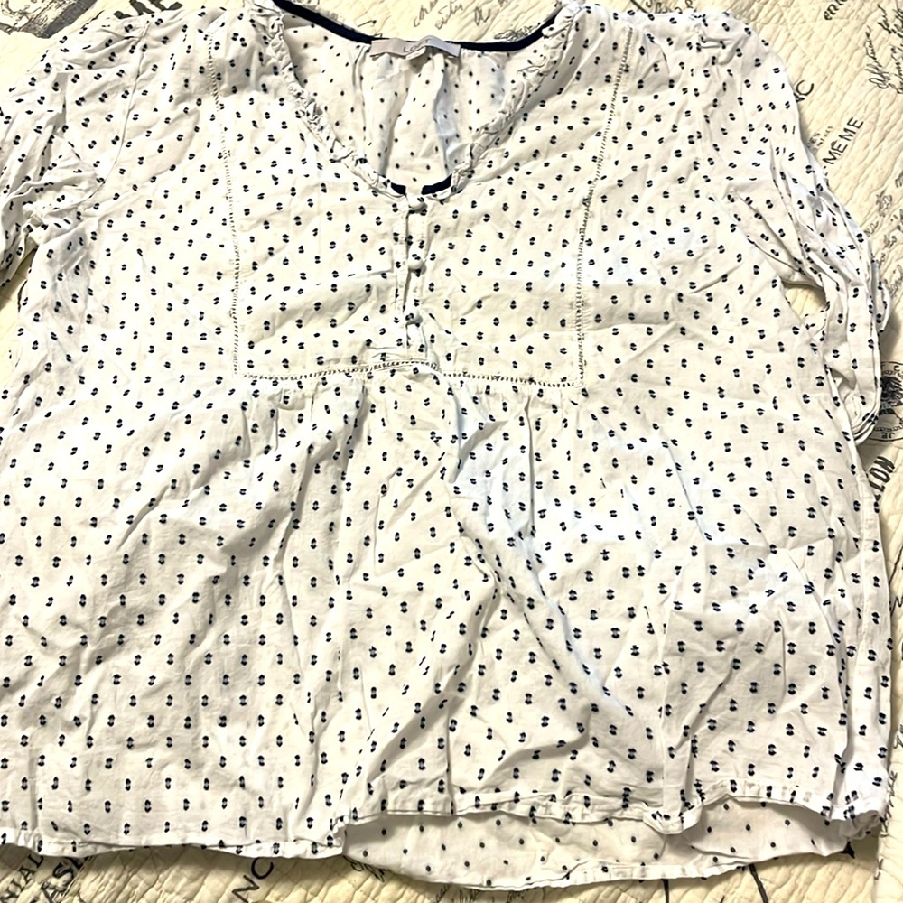 Loft Pintuck Blouse